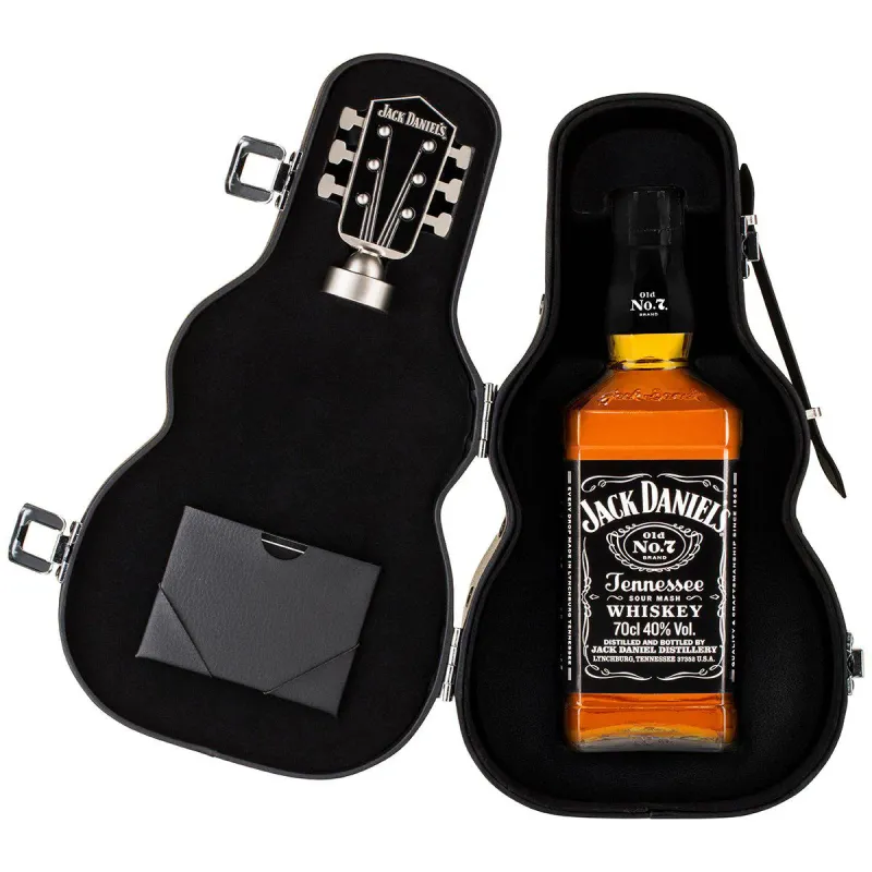 Jack Daniel&#39;s Old No 7 Whisky 40% 70cl Guitar Case Giftbox
