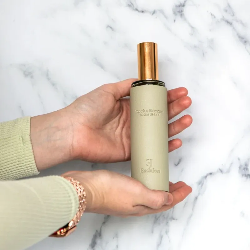 Cactus en blossom green leather feel roomspray