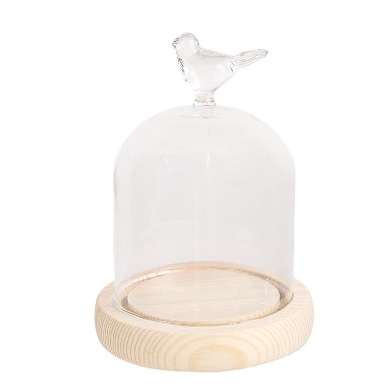 Stolp Transparant met LED ? 10x14 cm / 2xAAA