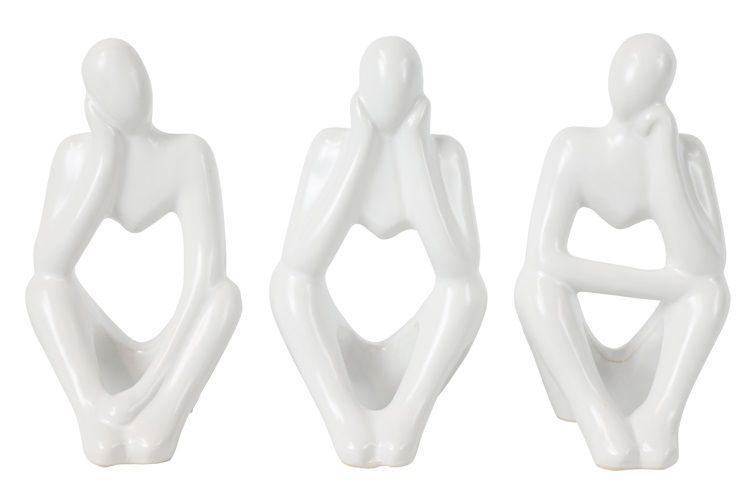 Zittend persoon Faron rechts a3 wit-L10,3B11H19,2CM