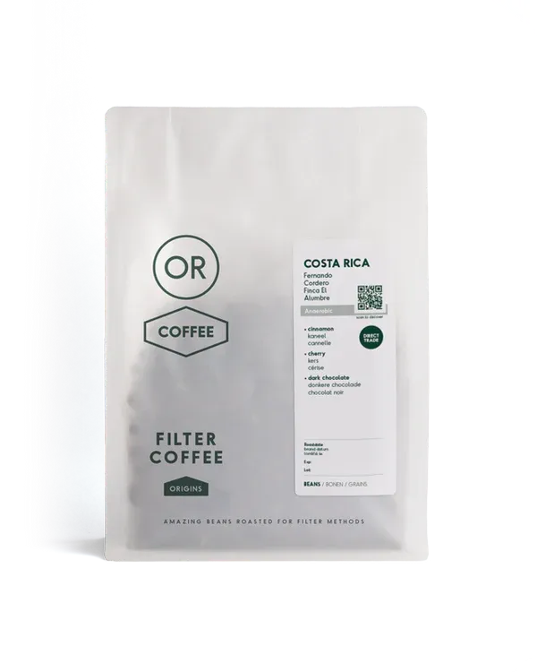 Costa Rica Fernando Cordero 250 gram voor filter koffie