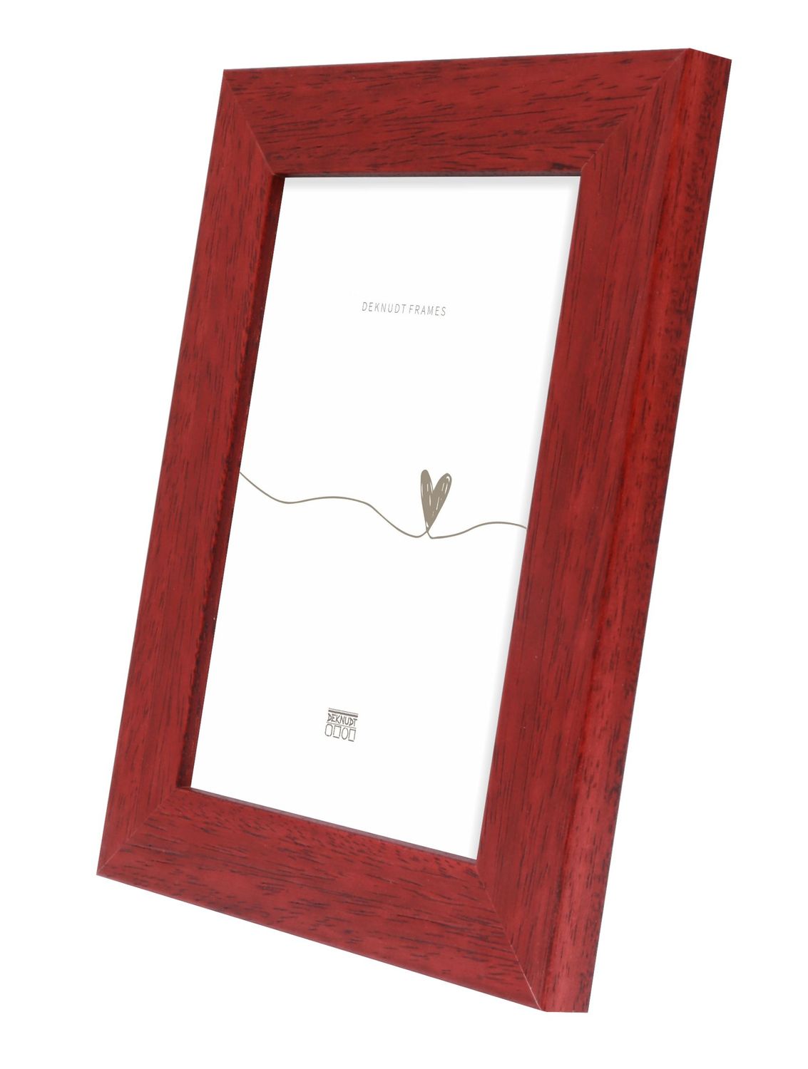 Fotokader in rood hout