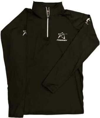 Prodigy Quarter-Zip Long Sleeve - Black / X-Large