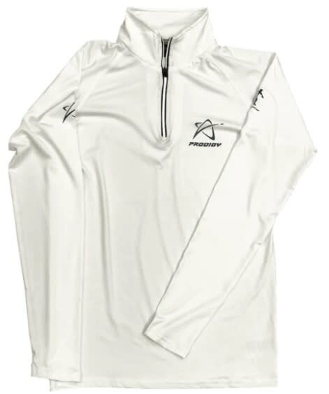 Prodigy Quarter-Zip Long Sleeve - White / Small