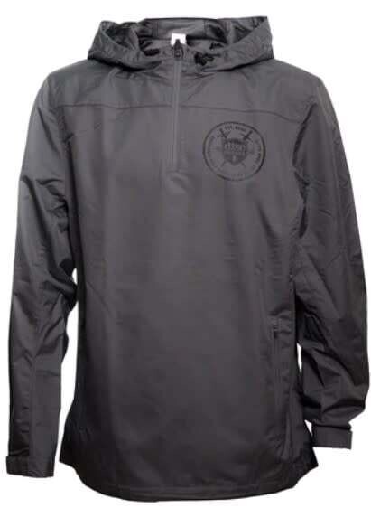 Discmania Water Resistant 1/4 Zip, Color: Black, Size: XXL