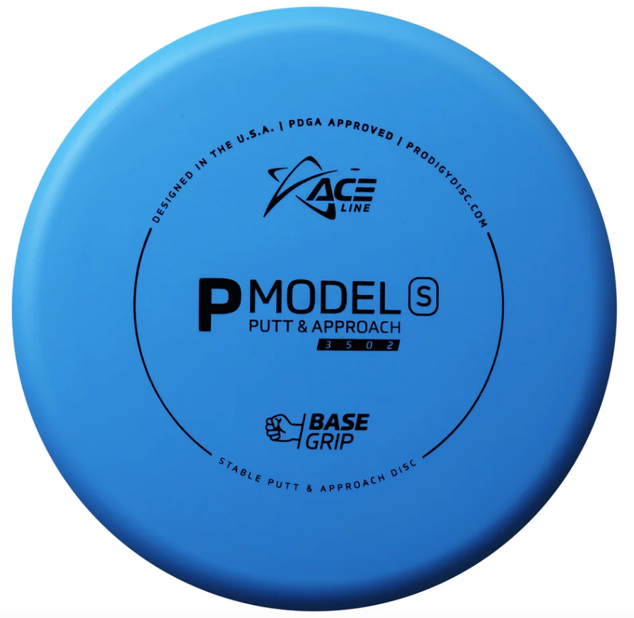 ACE Line P Model S Putt &amp; Approach Disc - BaseGrip GLOW Plastic - 170- 175g