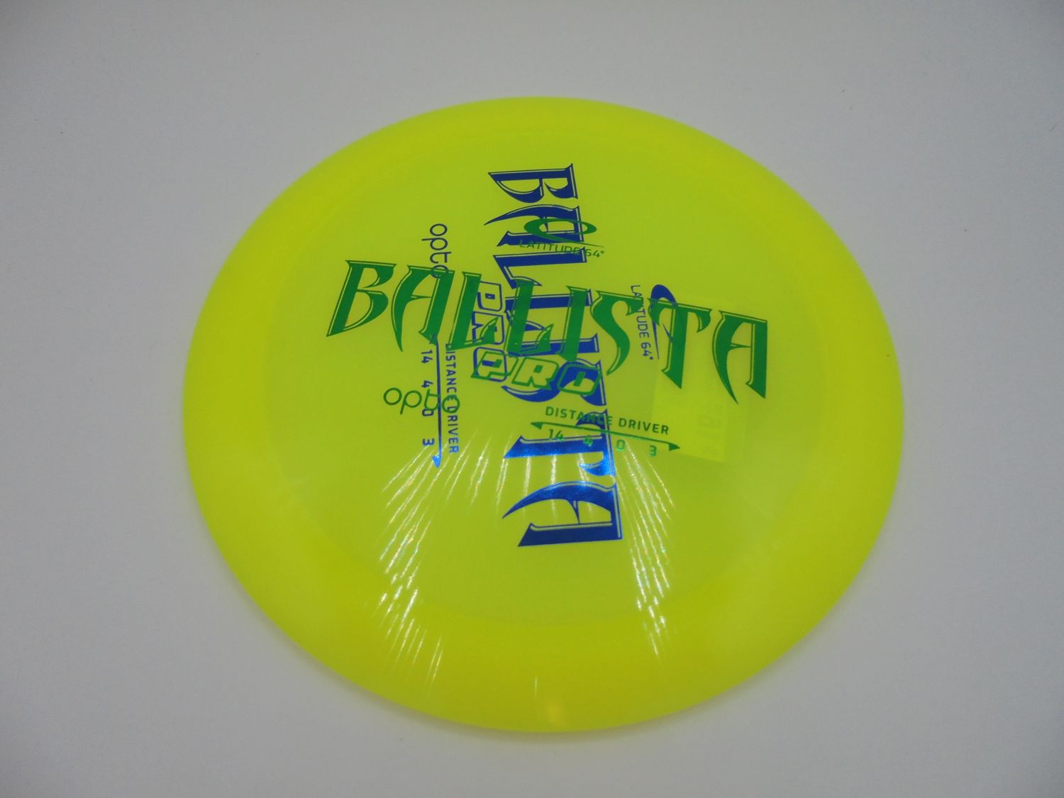 Lat64 Opto Ballista Pro DB stamp yellow