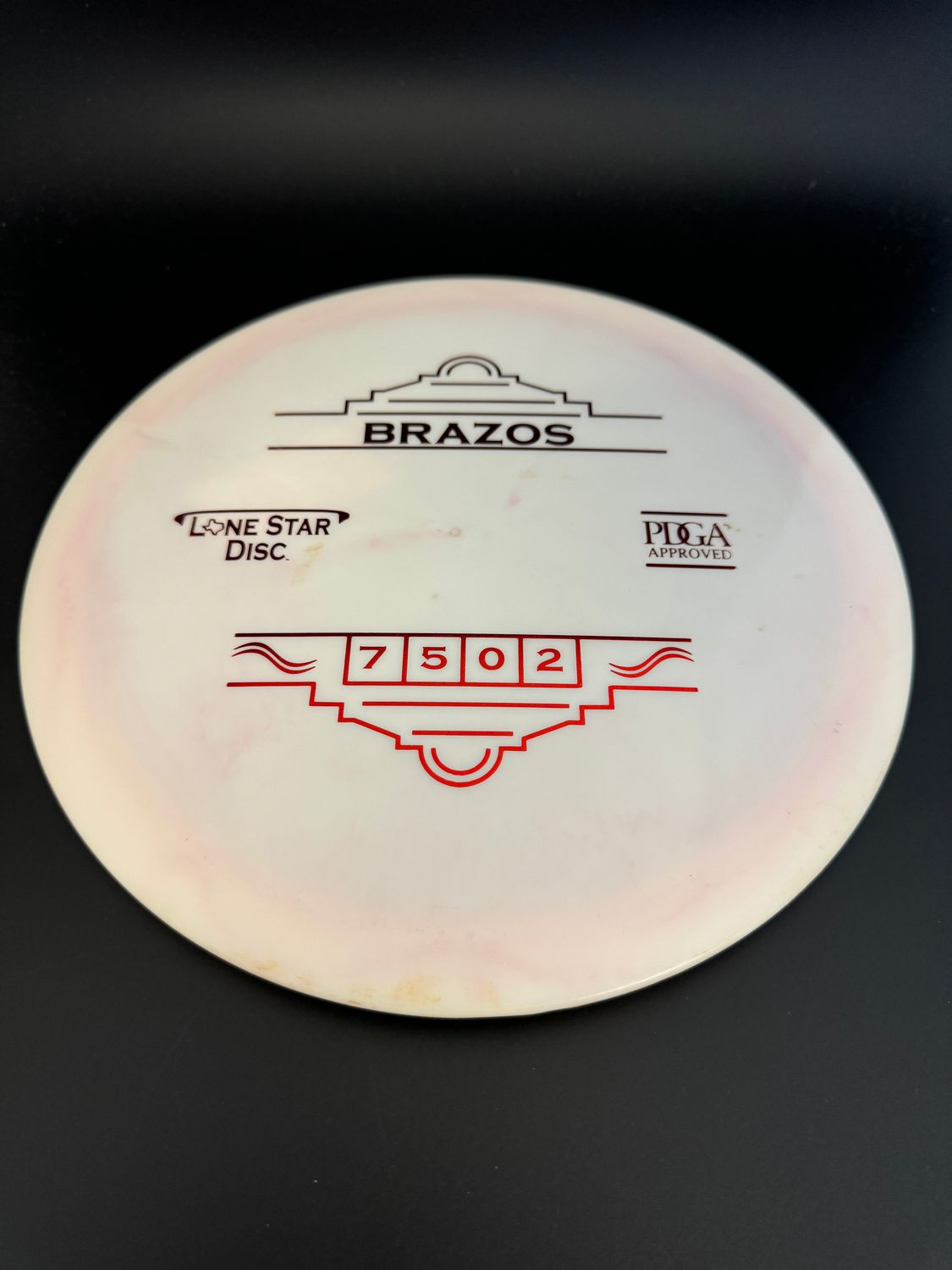 Lone Star Disc Alpha Brazos, PINK, USED; Stock Stamp 172g