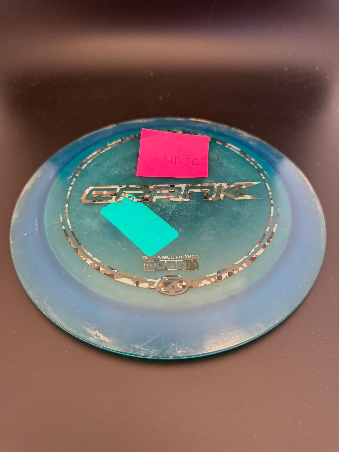 Discraft Z Crank, BLUE, USED; Digital Camo Foil