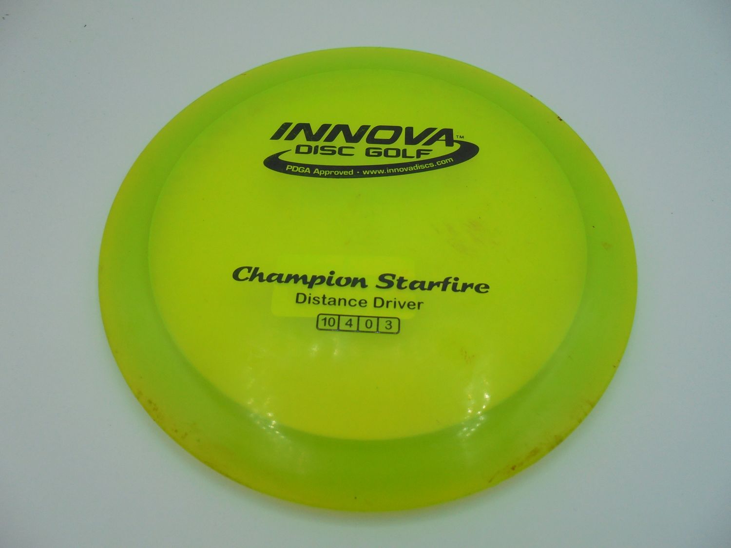 Innova Champion Starfire, YELLOW, USED; Yellow- 170g