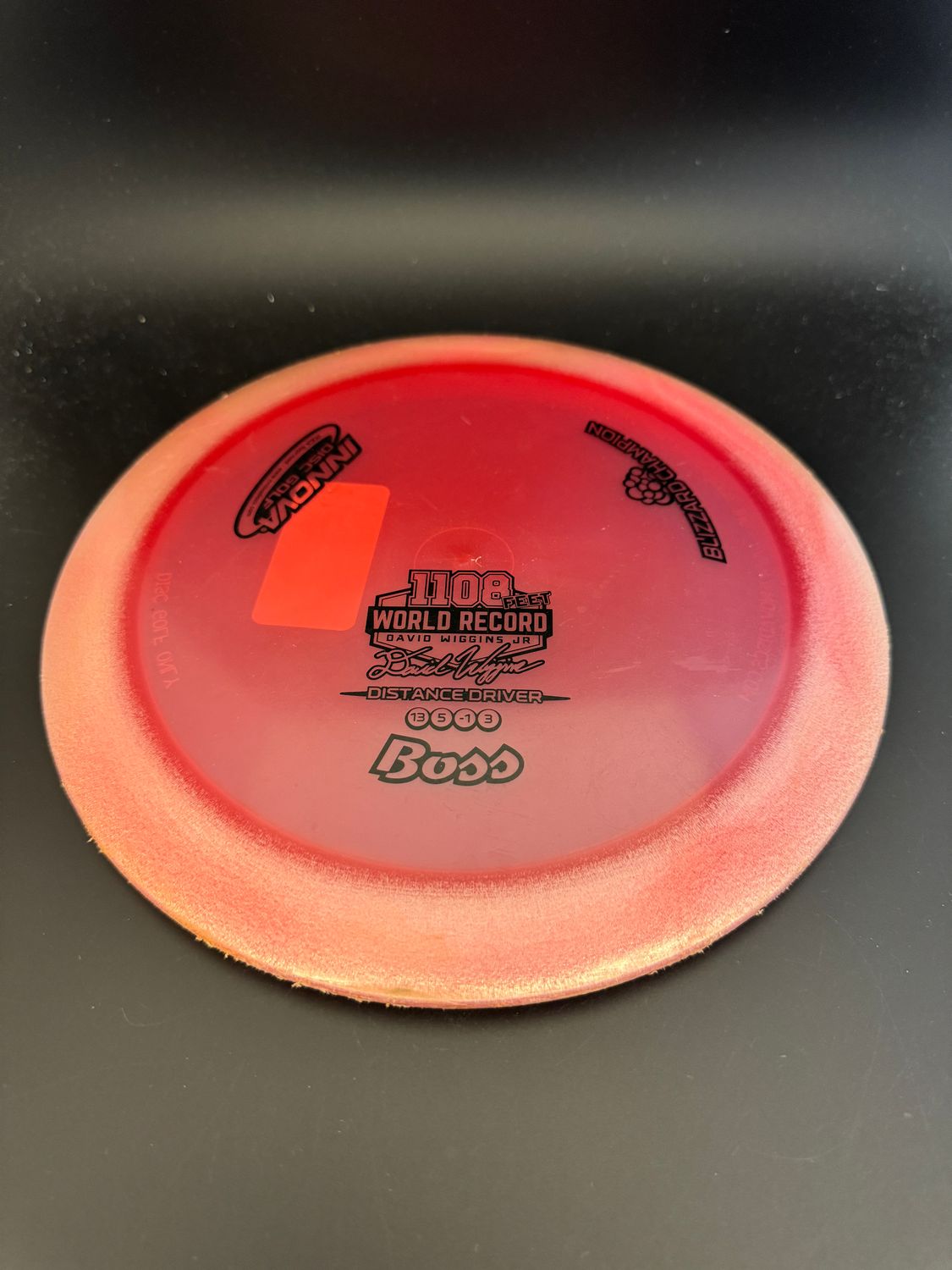 Innova Blizzard Champion Boss Wiggins Stamp 1108&#39; Red 157g -AP