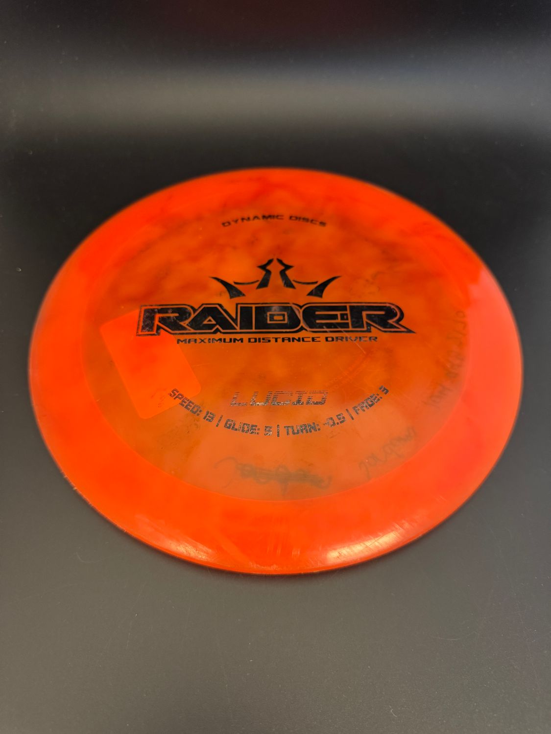 Dynamic Discs Lucid Raider Orange Stock Stamp -SB