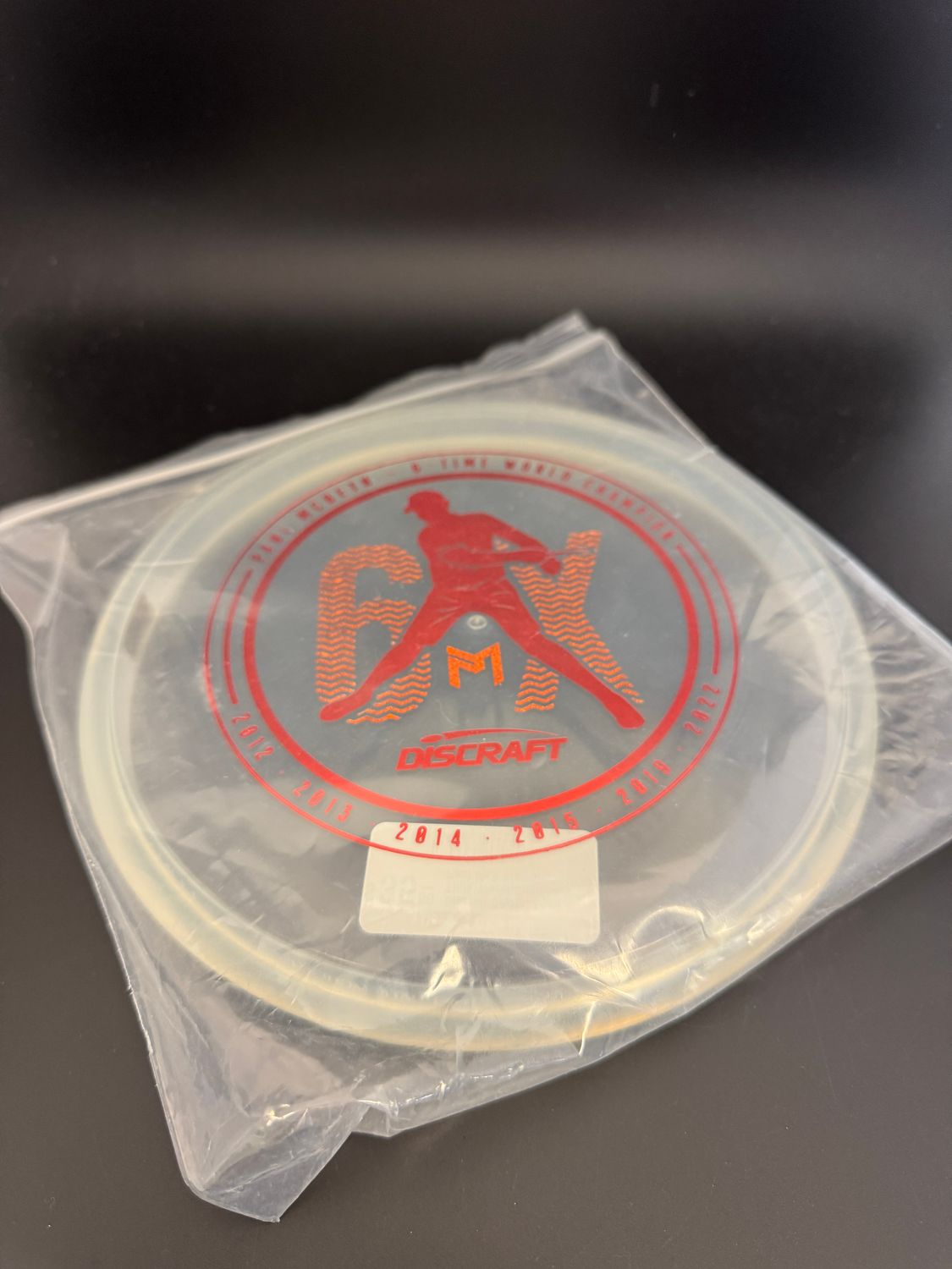Discraft Cryztal Luna 6 Time World Champion Paul McB Stamp Clear 174g -HB