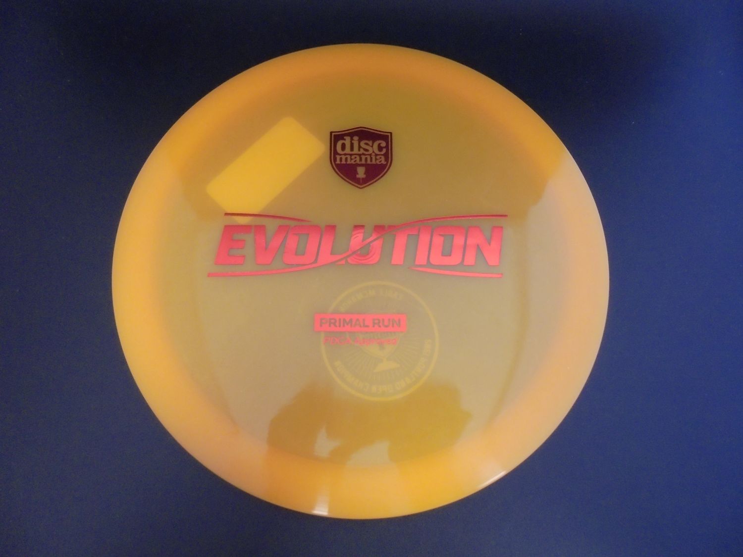 Discmania Neo Primal Run Splice Orange Eagle McMahon Bottom Stamp 174g -HB