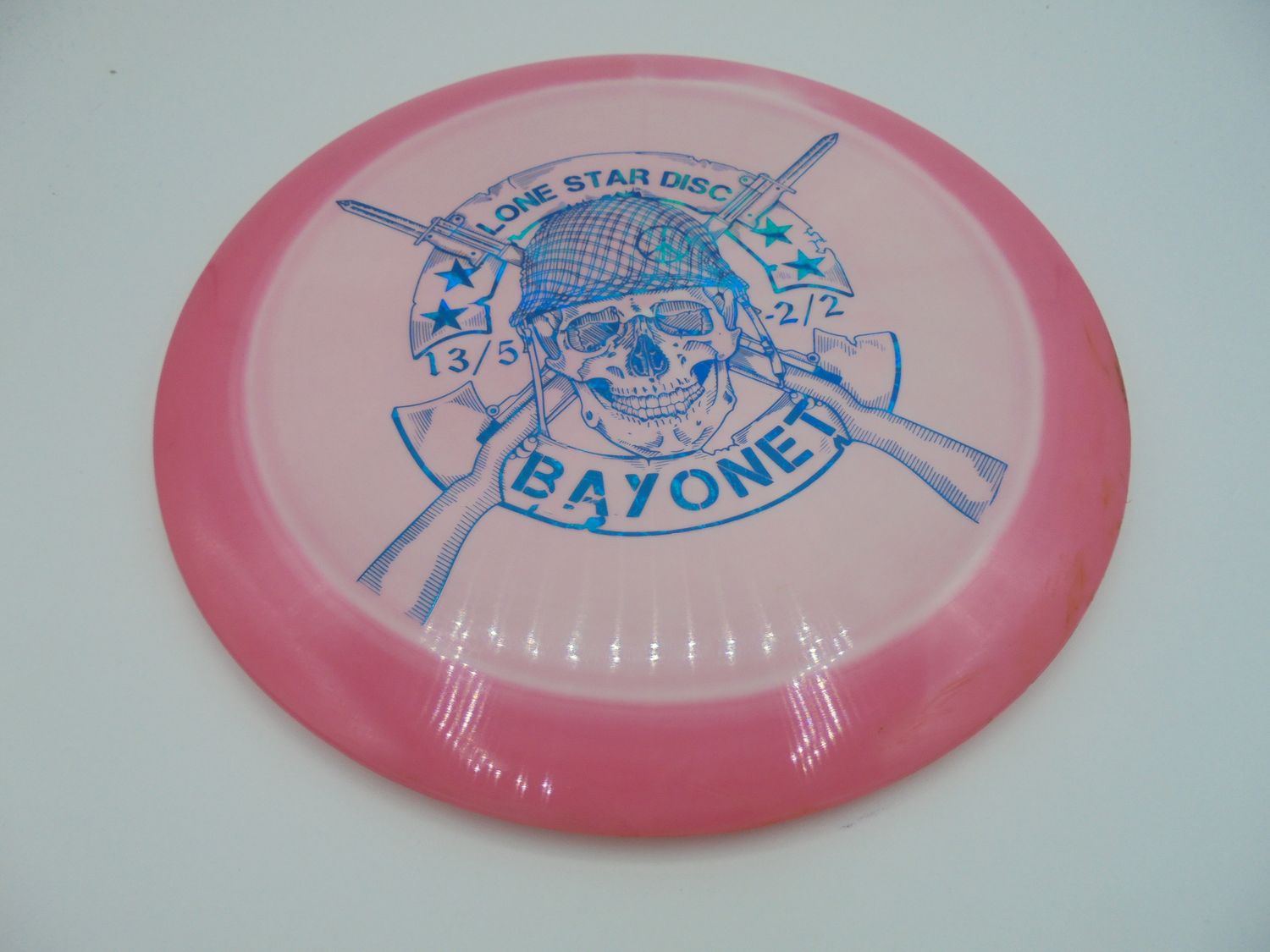 Lone Star Discs Alpha Bayonet Pink Art Stamp 175g -WT