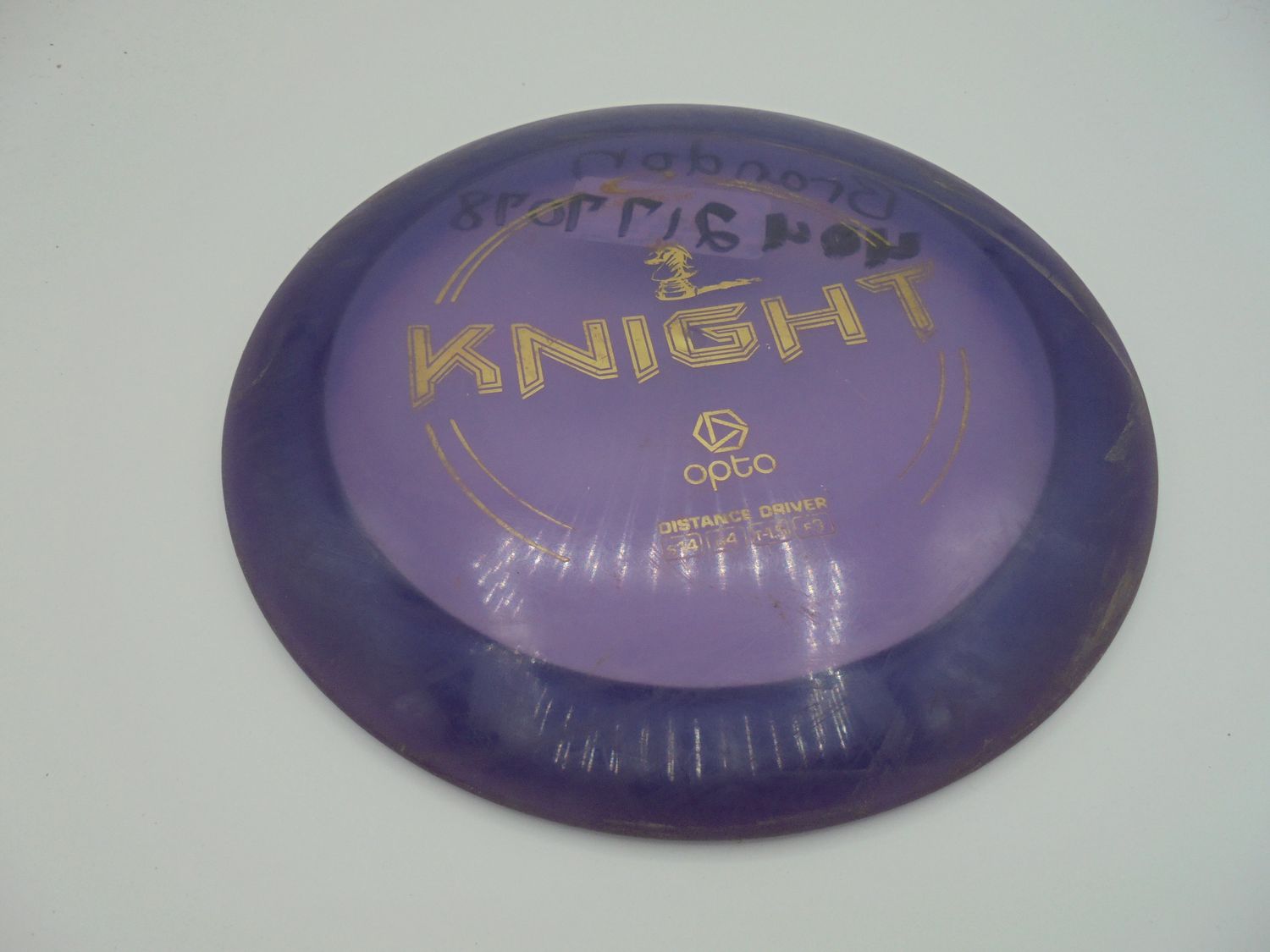 Lat64 Opto Knight Purple Stock Stamp 176g -Z4