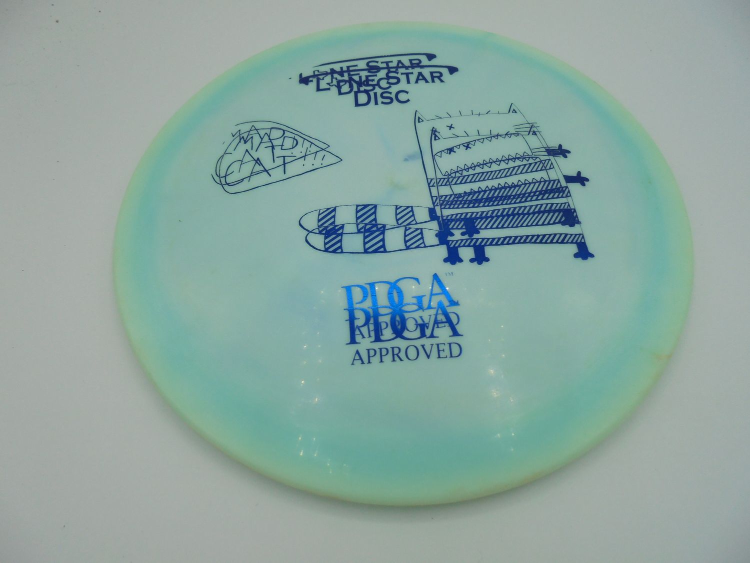 Lone Star Discs Alpha Mad Cat Blue Art Stamp 175g -AF