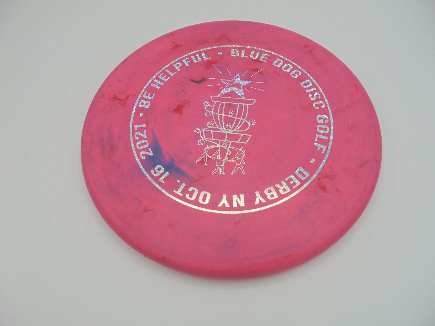 Discraft JB Zone Pink Blue Dog Stamp 173g -CD