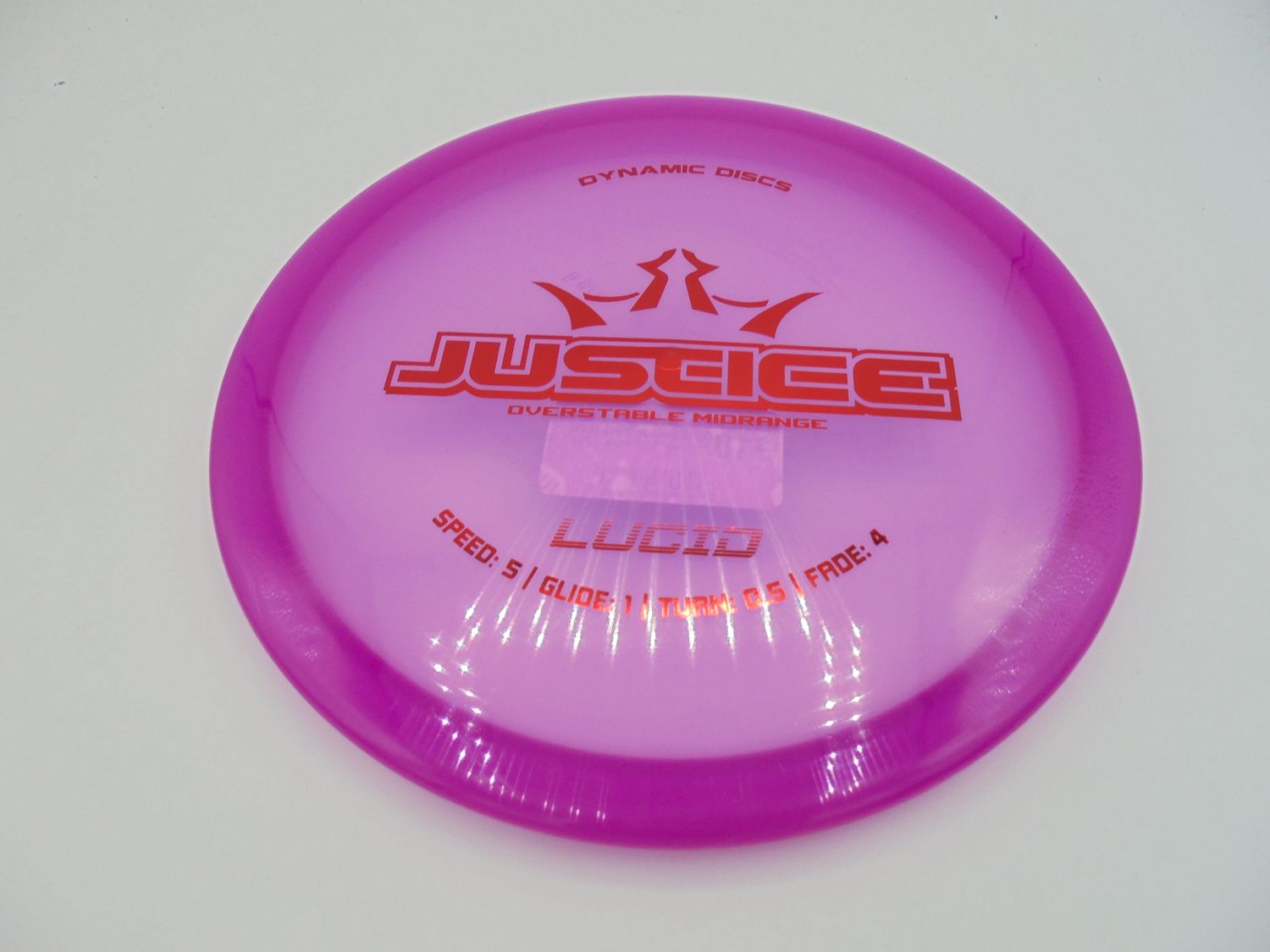 Dynamic Discs Lucid Justice Purple 174g -MC