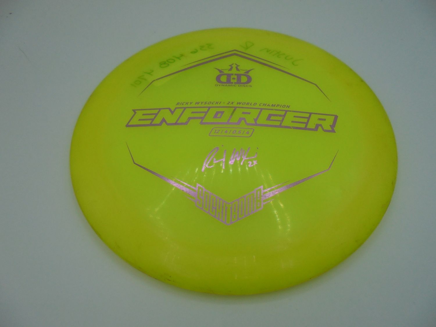 Dynamic Discs Lucid Enforcer Ricky Stamp Yellow 176g -JO