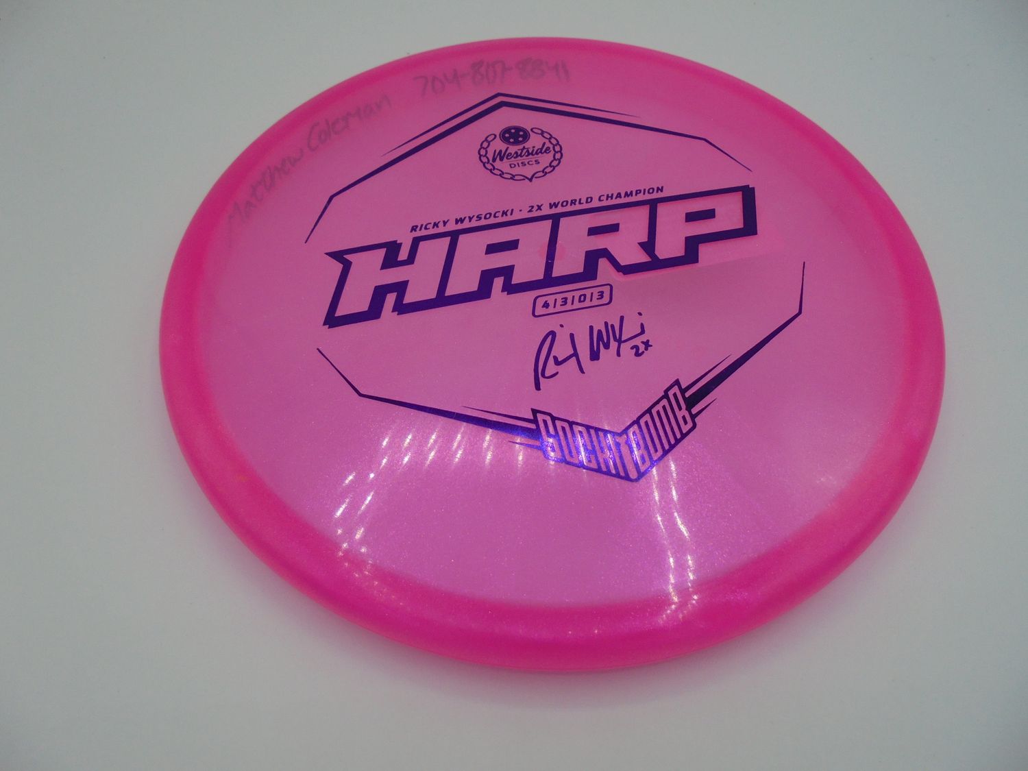 Westside Discs VIP Harp Pink 176g -MC