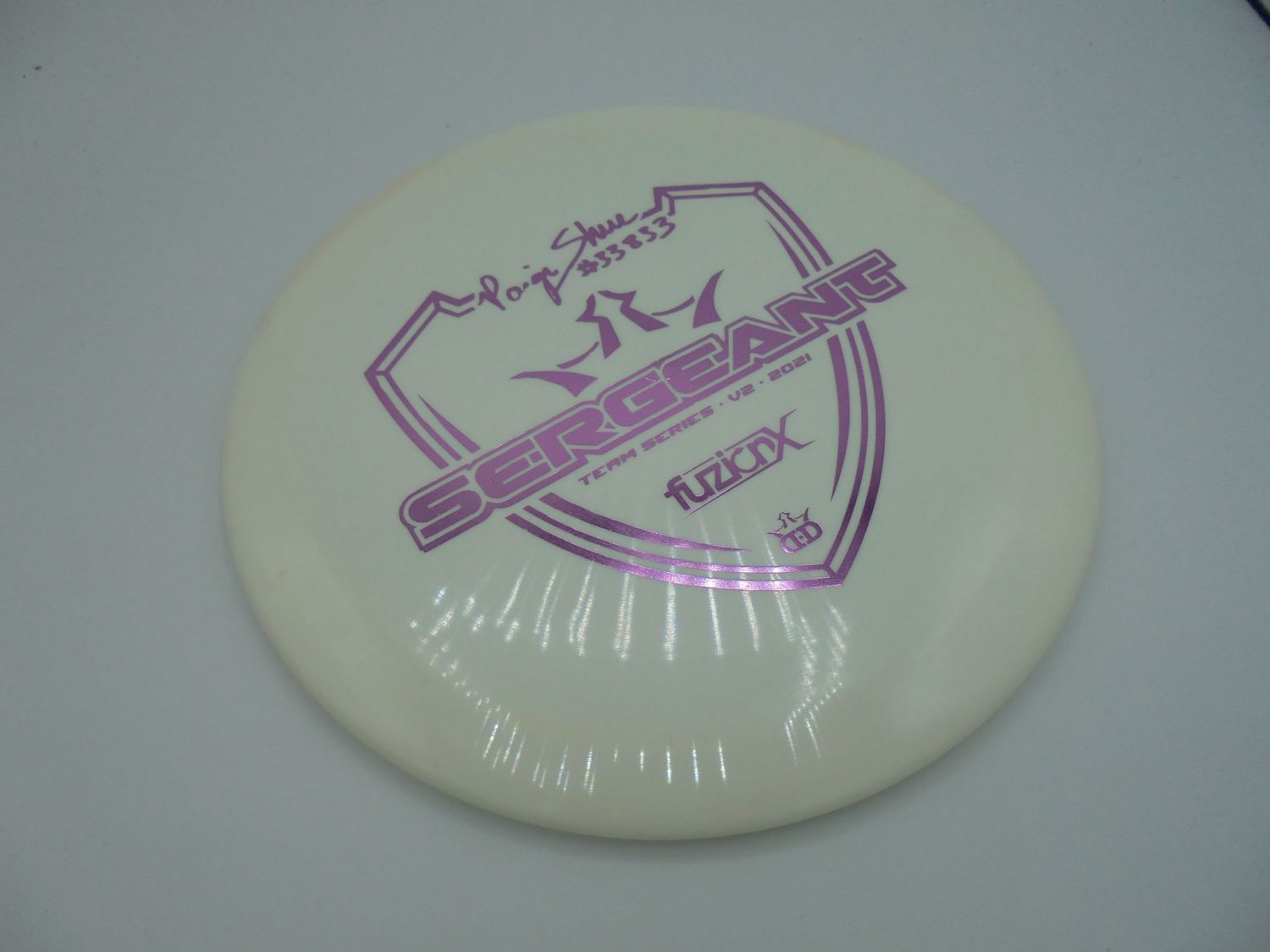 Dynamic Discs Fuzion X Sergeant White Paige Shue 175g -KW