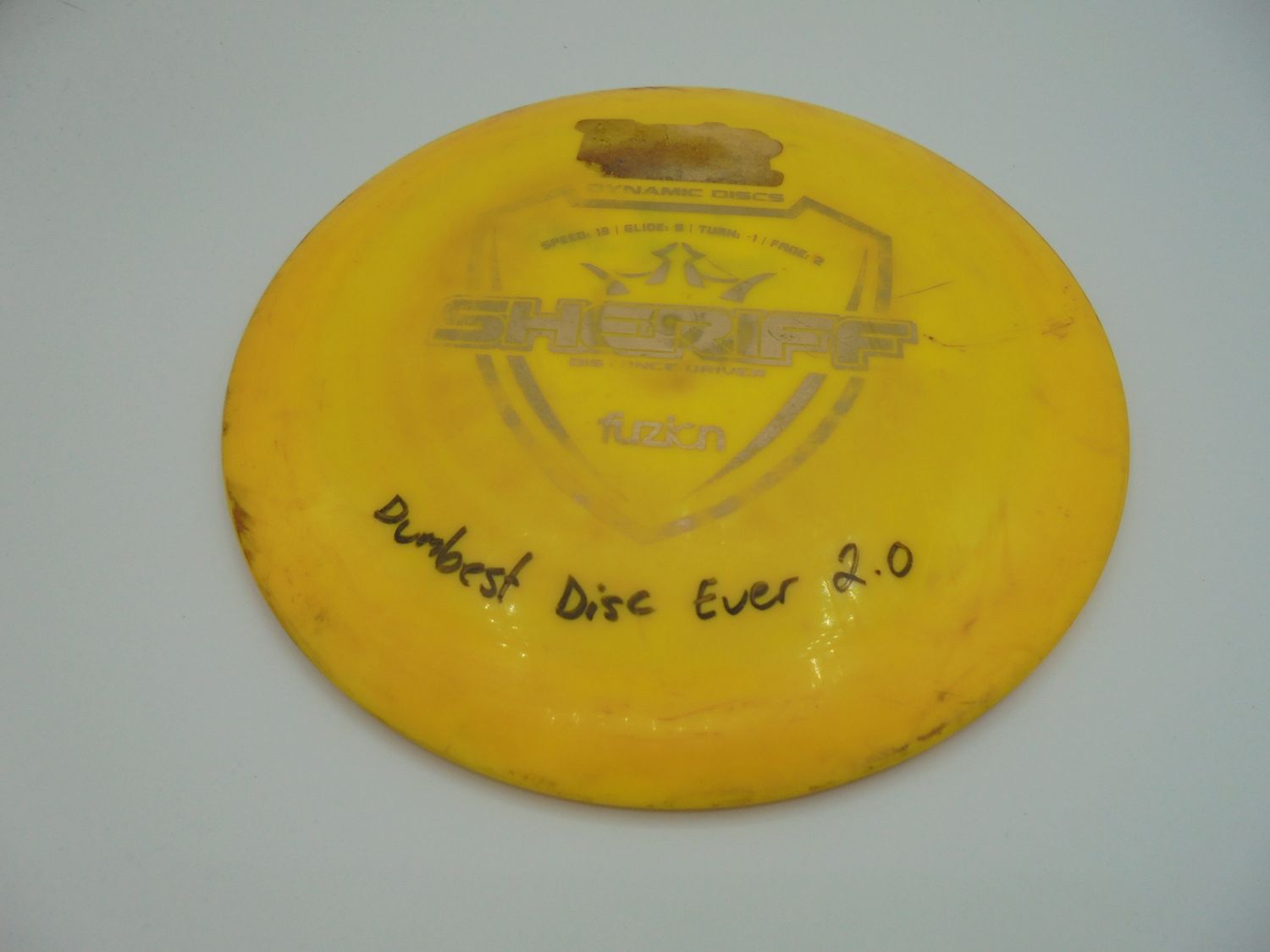 Dynamic Discs Fuzion Sheriff Yellow 172g -DC