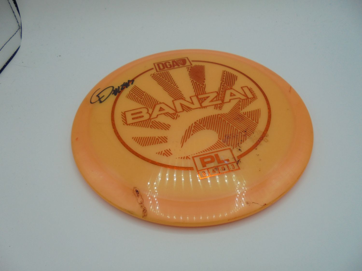 DGA PL Banzai Orange Chris Dickerson Signed 158g -RO