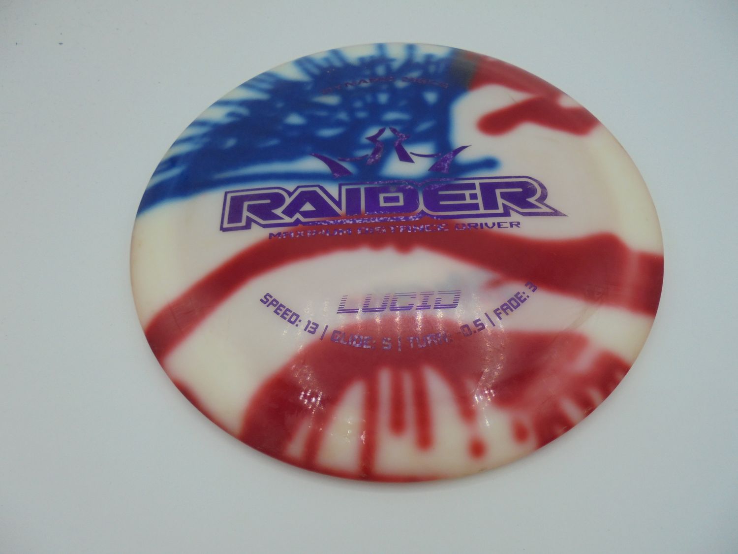 Dynamic Discs Lucid Raider Flag Dyed 176g -AS