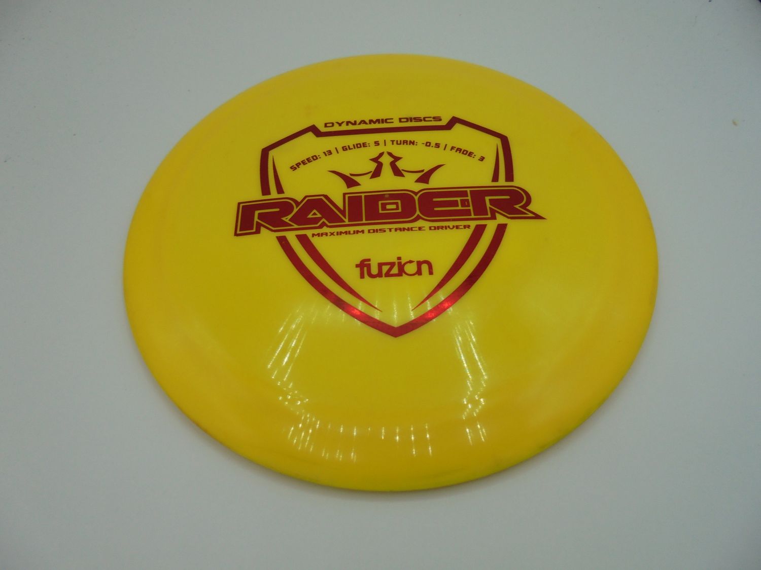 Dynamic Discs Fuzion Raider Yellow 173g -JH