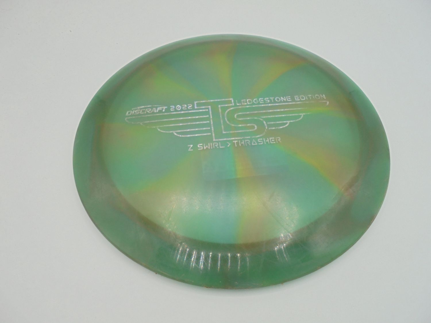 Discraft Swirly Z Thrasher Green Ledgestone Stamp 175g -OR