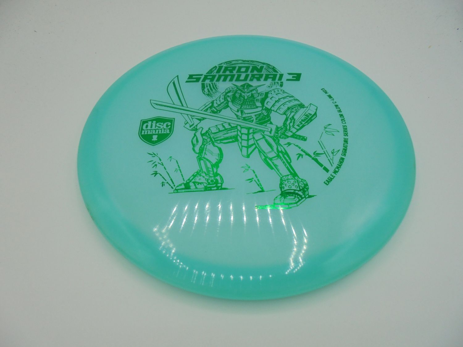 Discmania Color Glow Iron Samurai 3 Blue 178g -TN