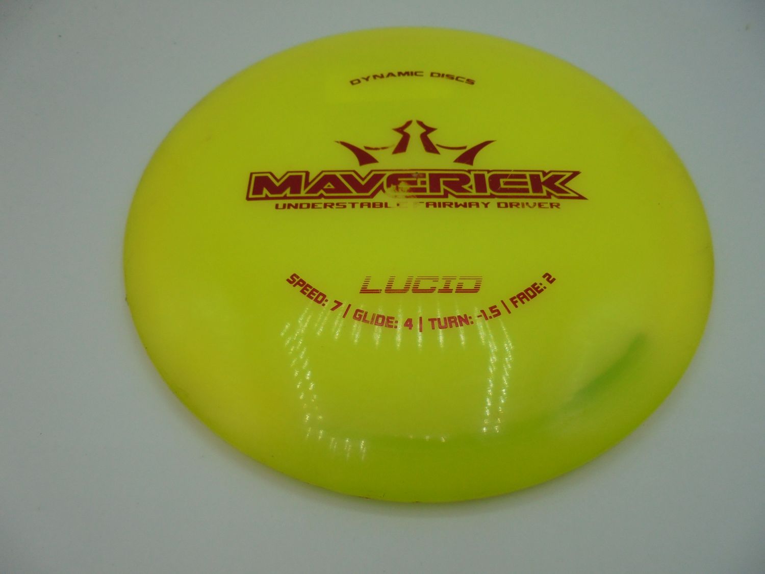 Dynamic Discs Lucid Maverick Yellow 173g -ST