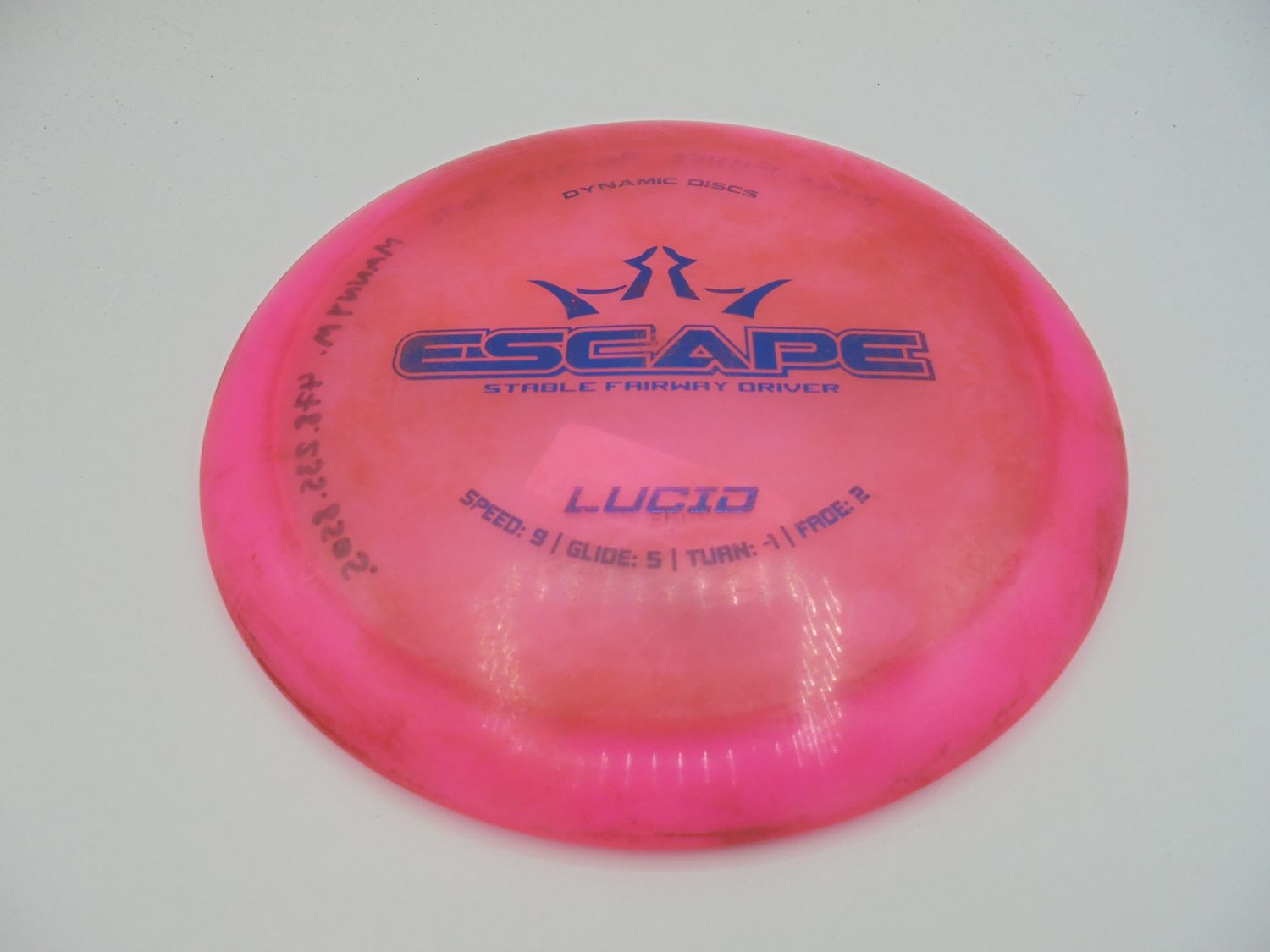 Dynamic Discs Lucid Escape Pink 174g -AB