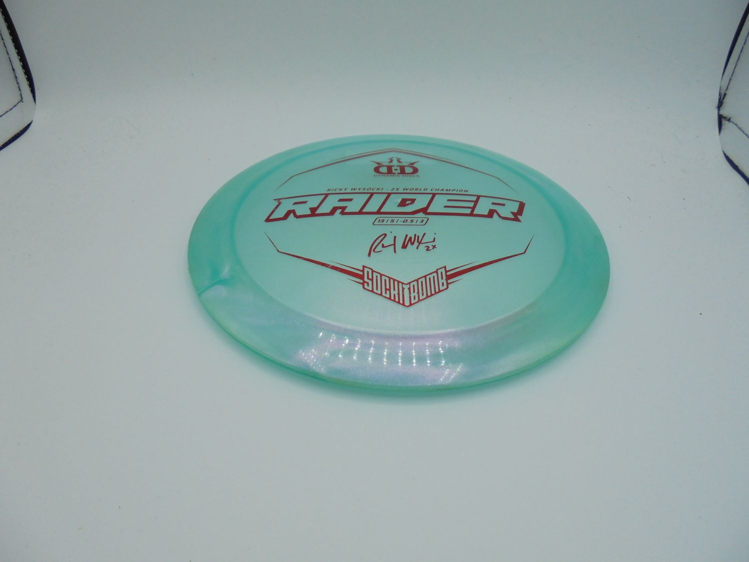 Dynamic Discs Glimmer Raider Blue Ricky 2x Stamp 172g -ST