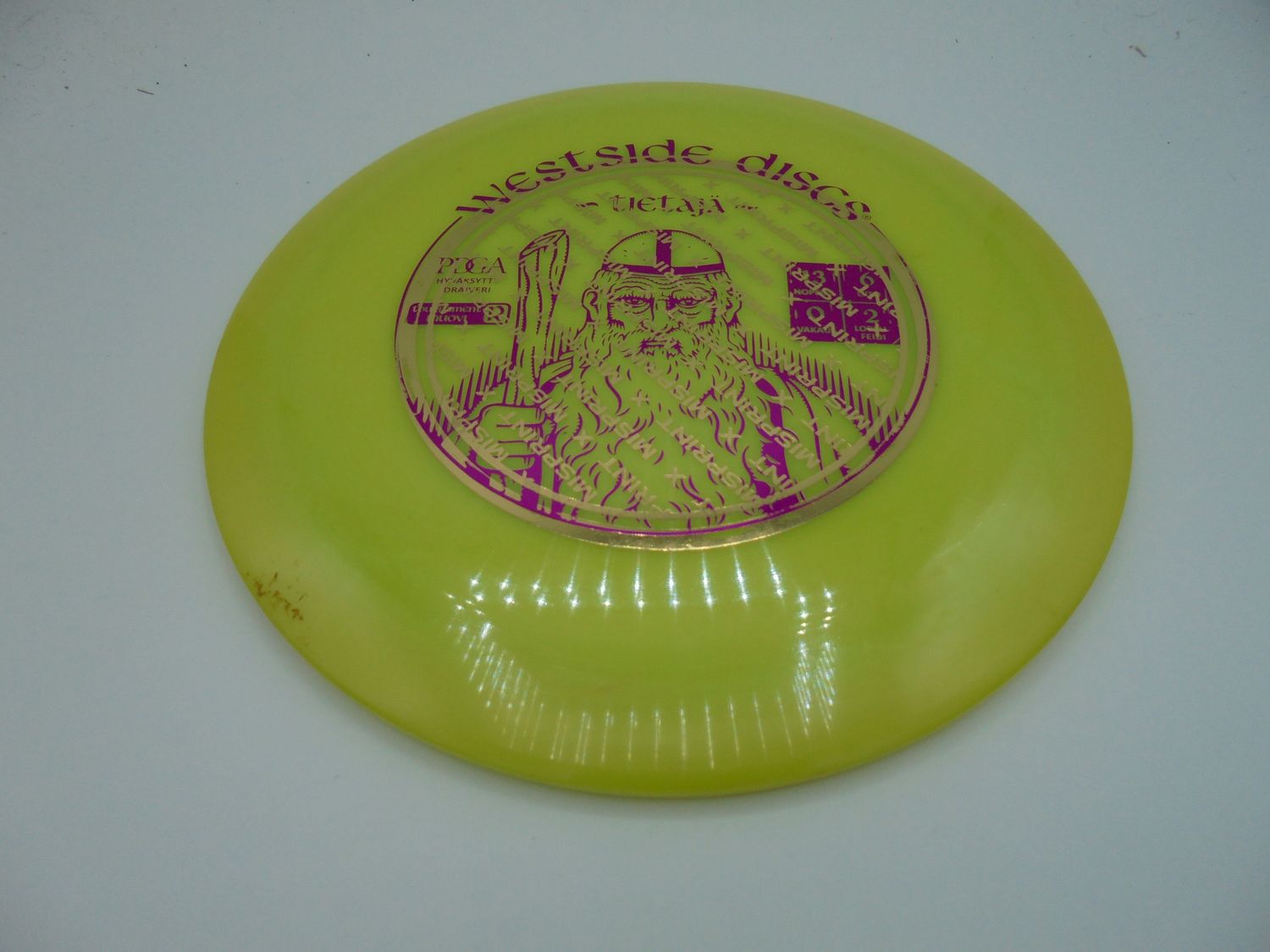 Westside Discs Tournament Sorcerer x-out  Yellow 176g -AH