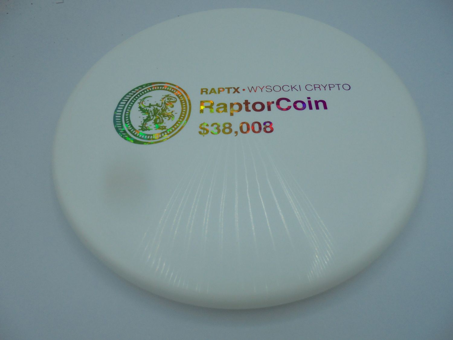 Discraft ESP Zone Ricky Raptor Coin Stamp White 176g -BW