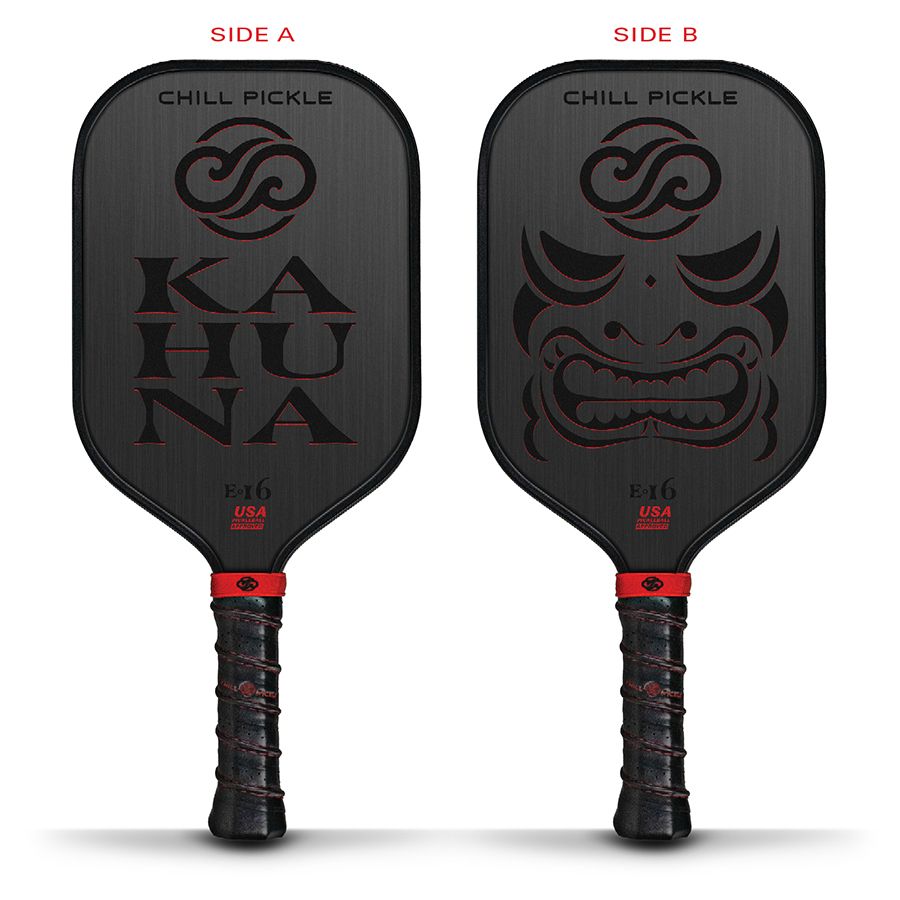 Chill Pickle Kahuna - T700 E14 Raw Carbon Fiber Pickle Ball Paddle (Advanced/Pro)