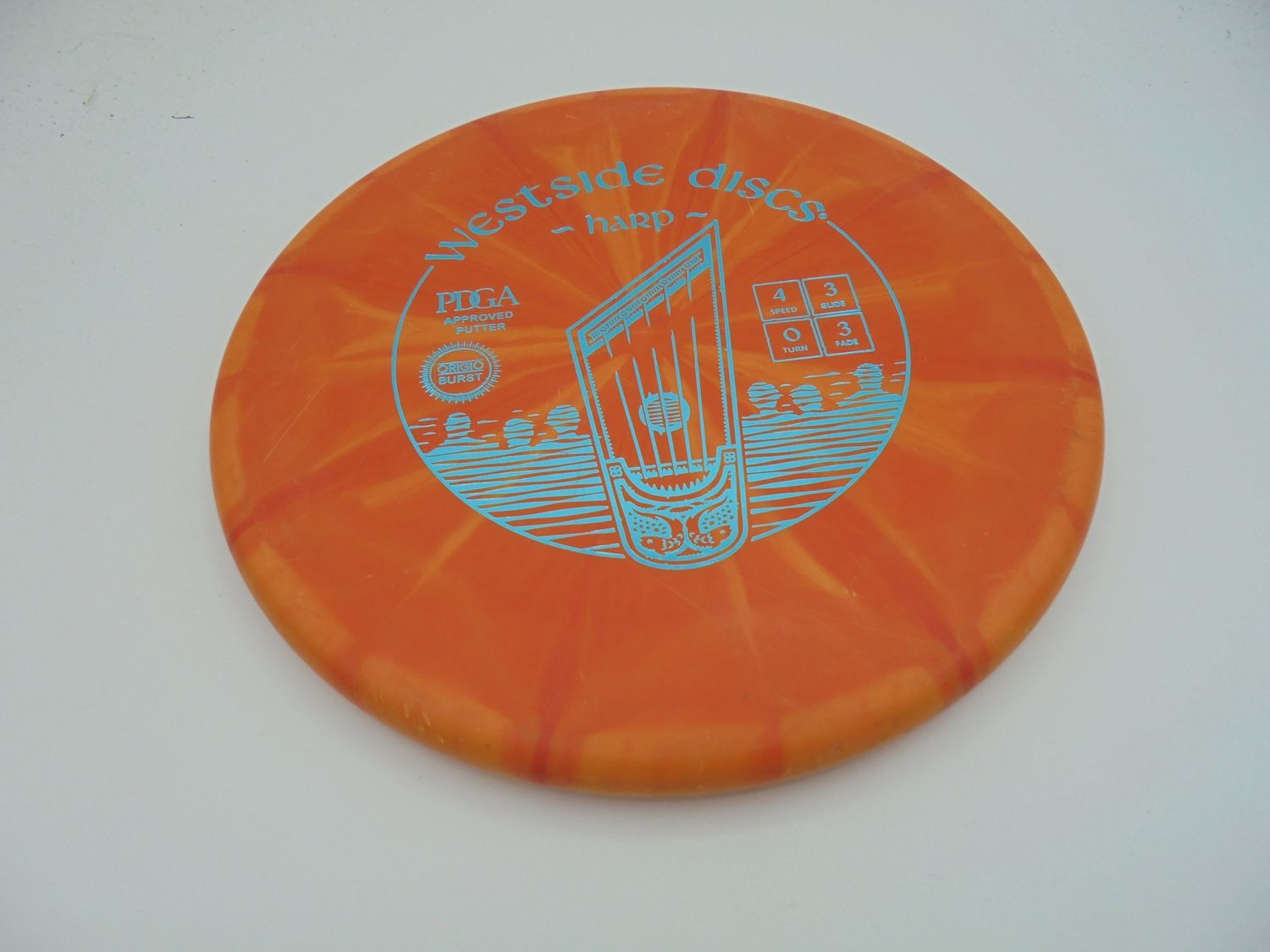 Westside Discs Origio Burst Harp Orange 175g -RS