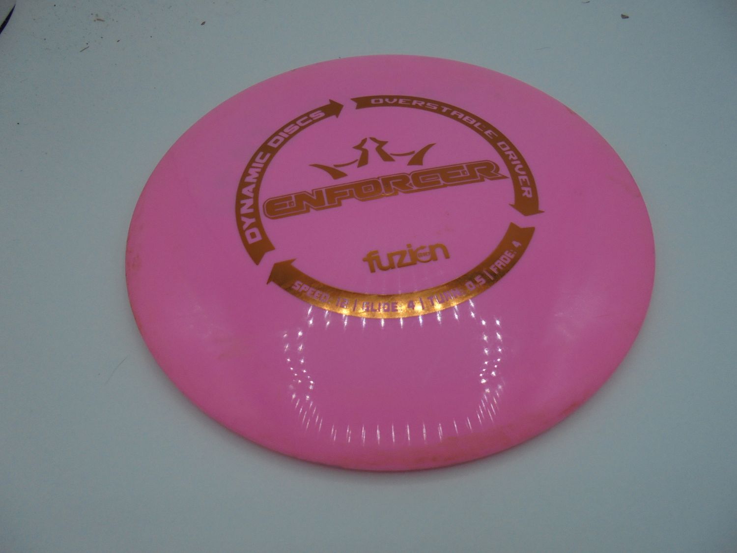 Dynamic Discs Bio Fuzion Enforcer Pink 174g -JK