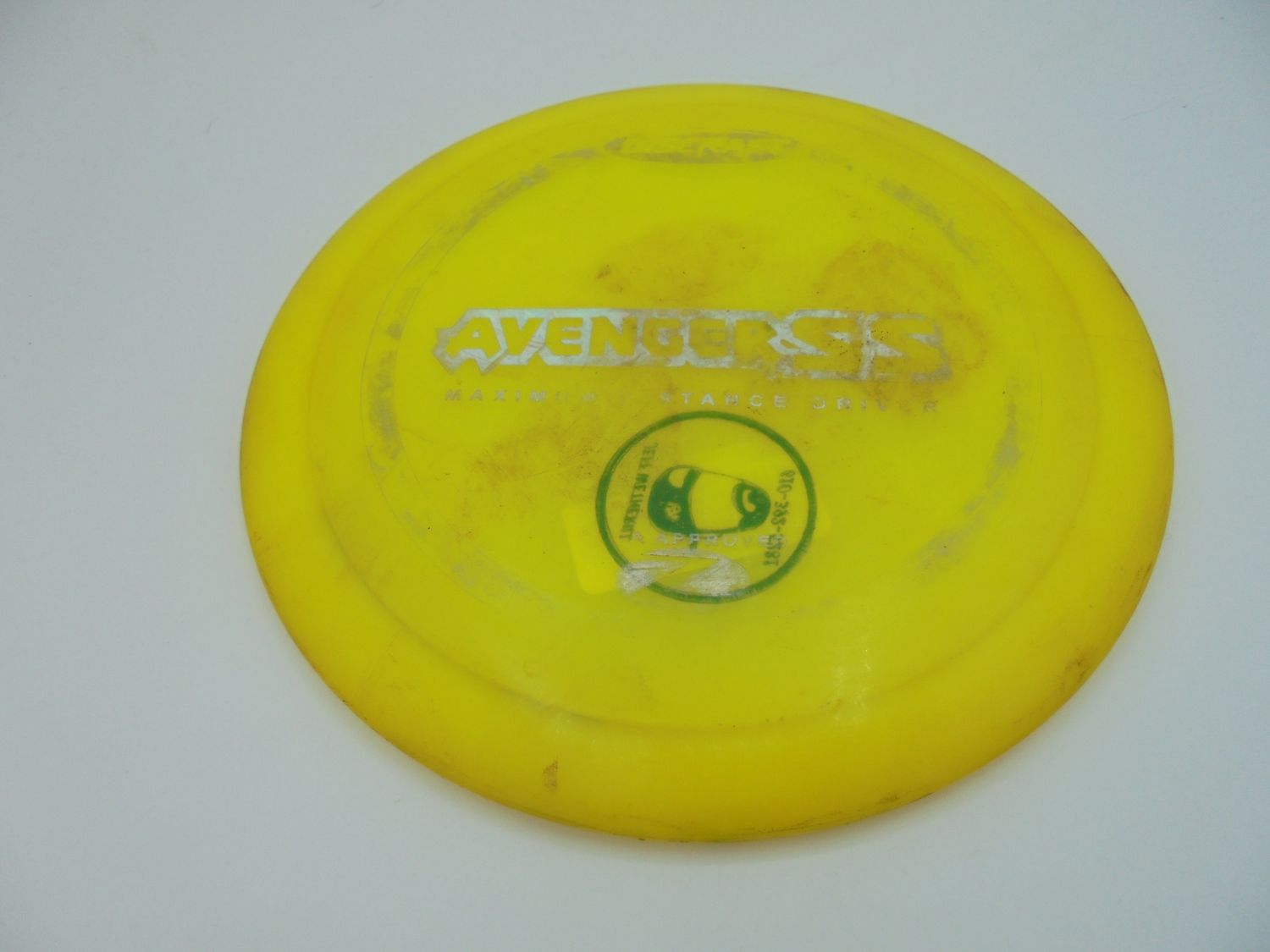 Discraft Z Avenger SS Yellow PFN Chalky 171g -JW