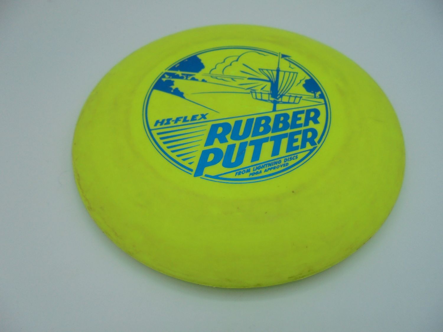 Lightning Discs Hi Flex Rubber Putter Yellow 174g  -D4