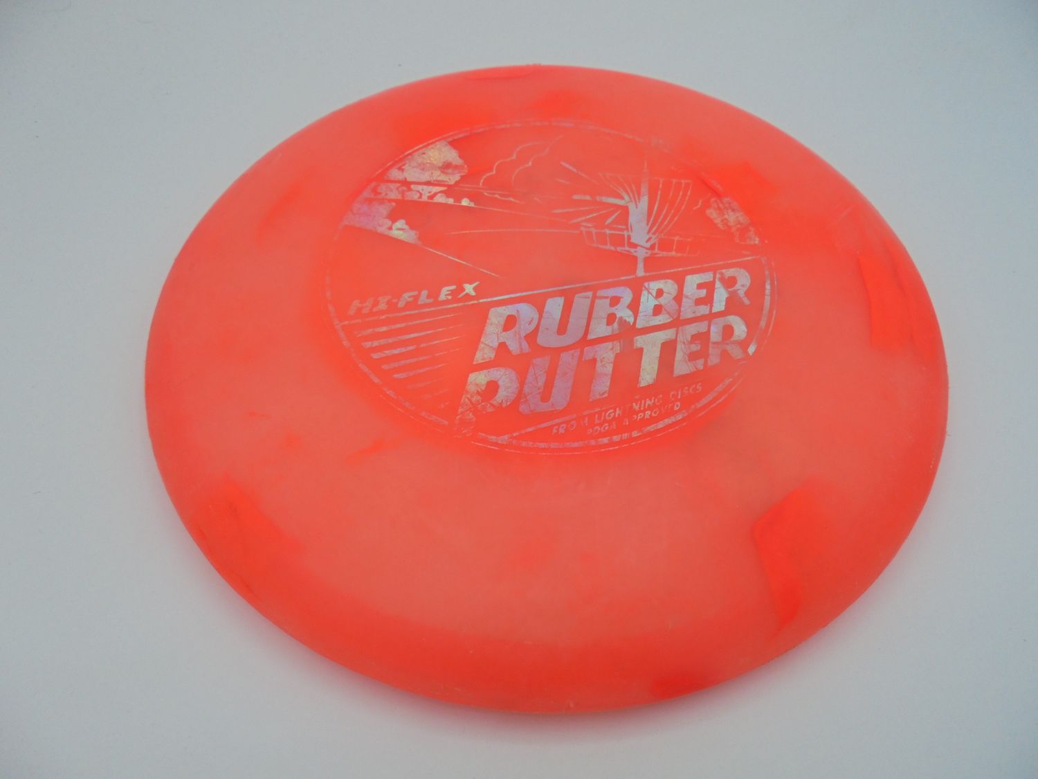 Lightning Discs Hi Flex Rubber Putter Orange 165g -D4
