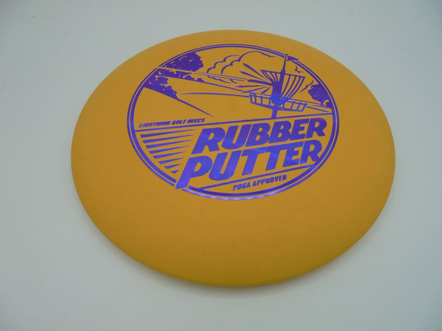 Lightning Discs Rubber Putter Yellow 177g -JR