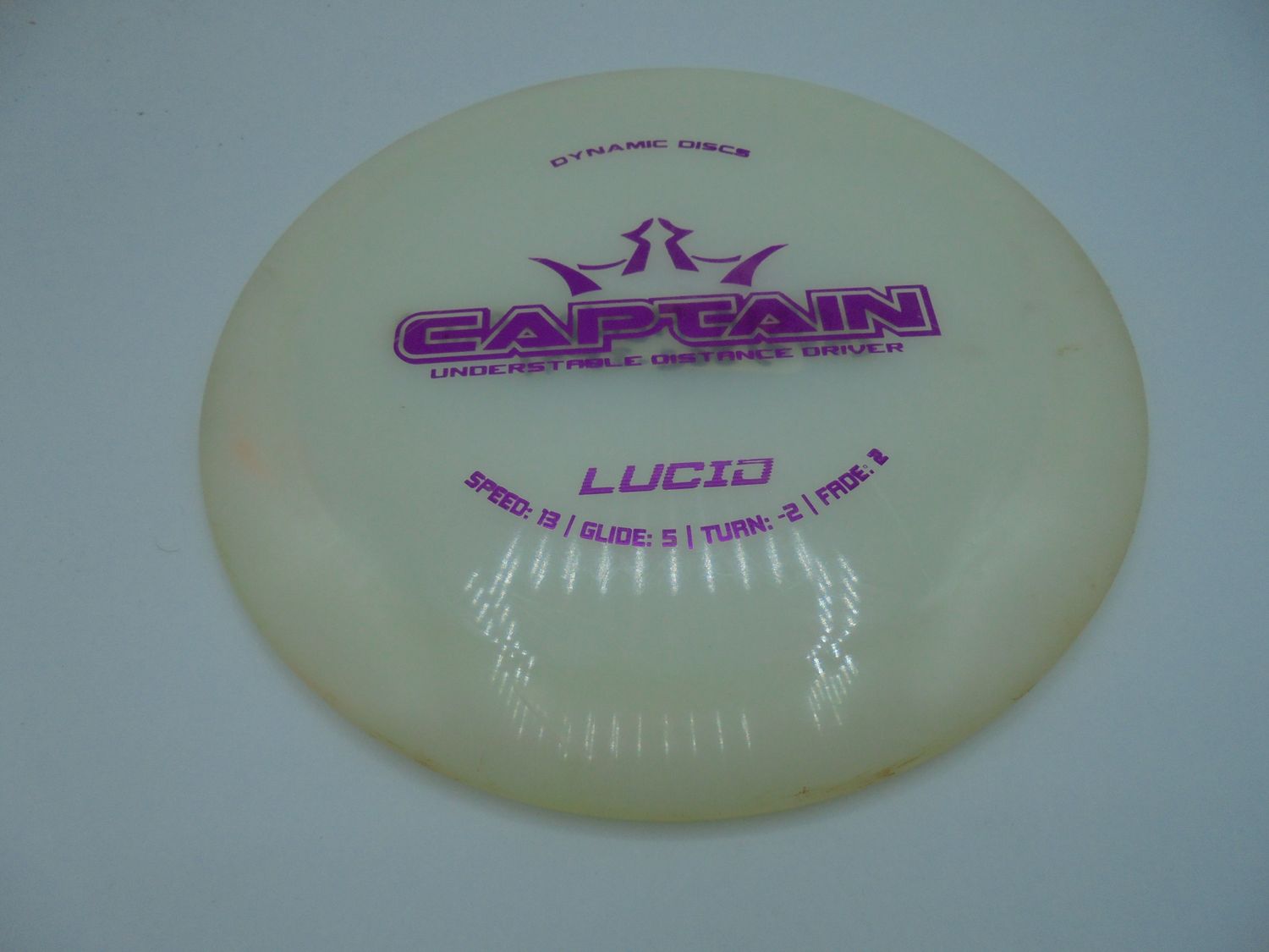 Dynamic Discs Lucid Captain White 176g -DH