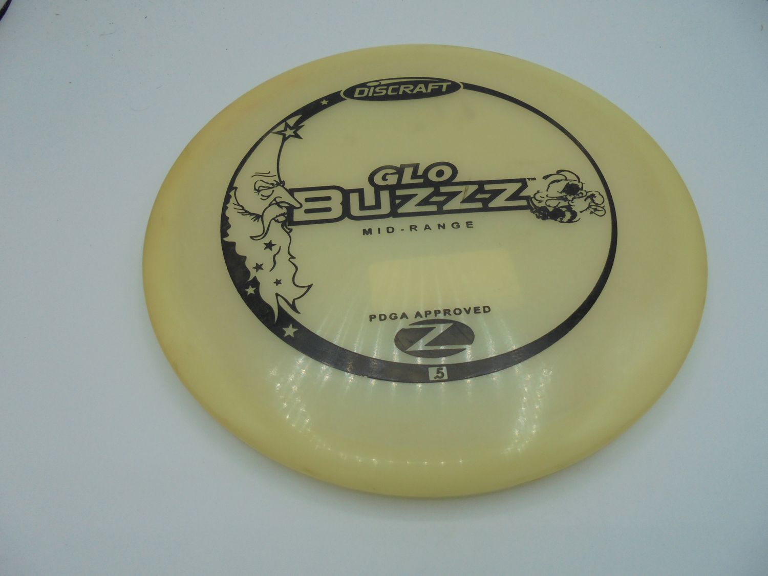 Discraft Z Glo Buzzz Half Moon Stamp 168g -OTFR