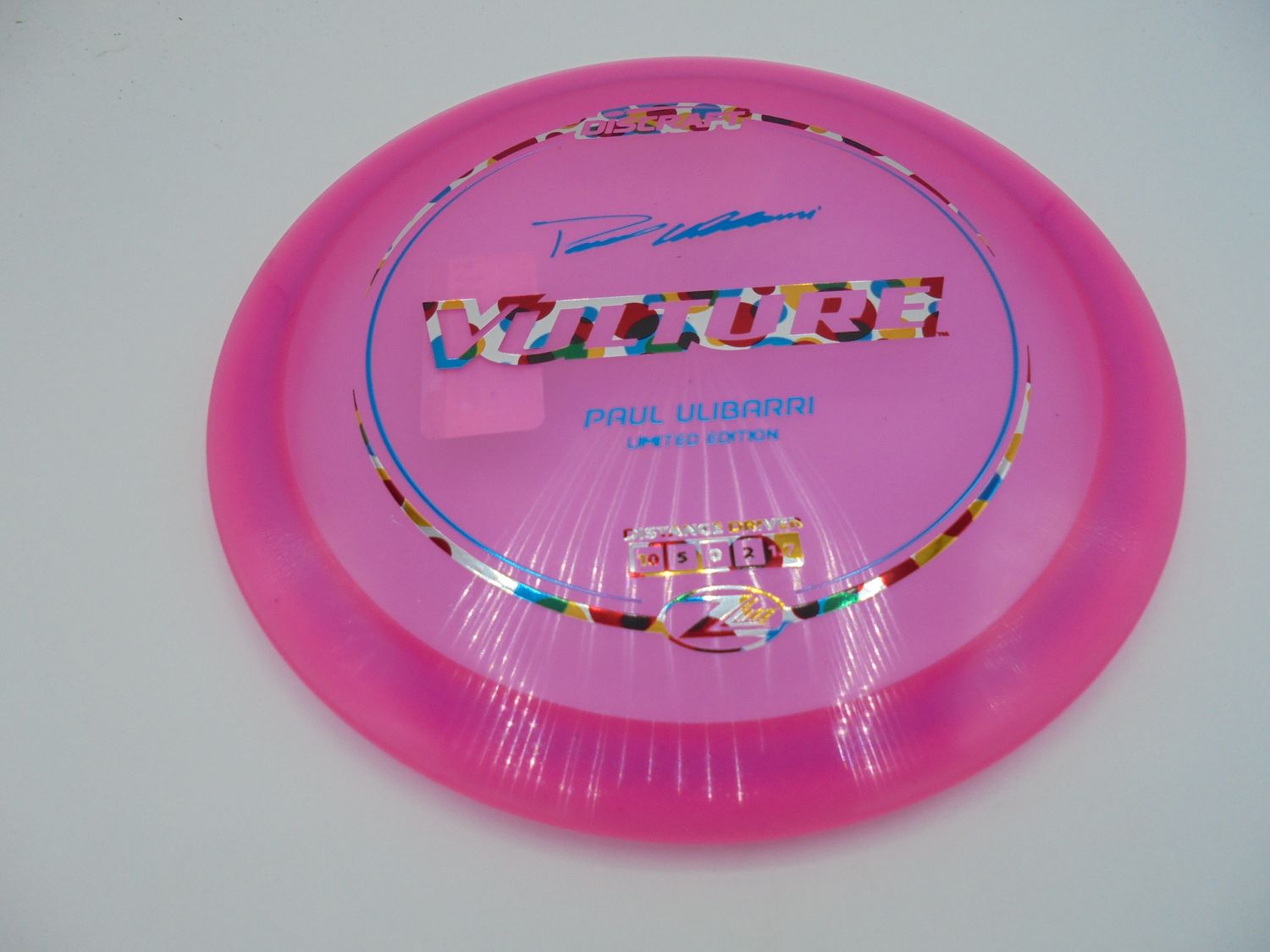 Discraft Z Lite Vulture Pink Uli Stamp 160g -OTFR