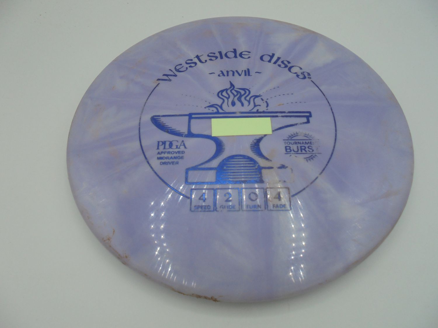 Westside Discs Tournament Burst Anvil Purple 175g -BS