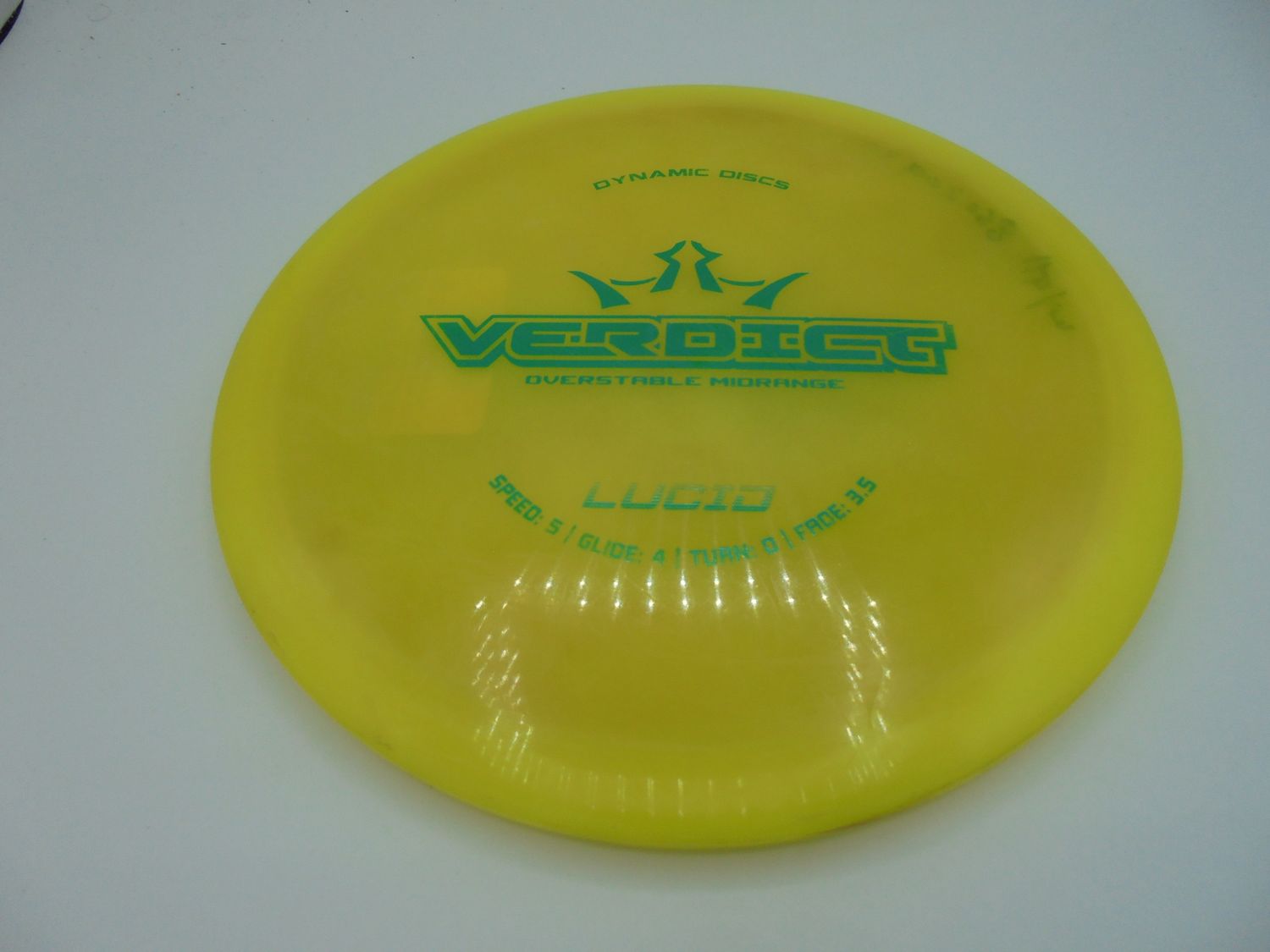 Dynamic Discs Lucid Verdict Yellow Blue Stmp 175g -ZN