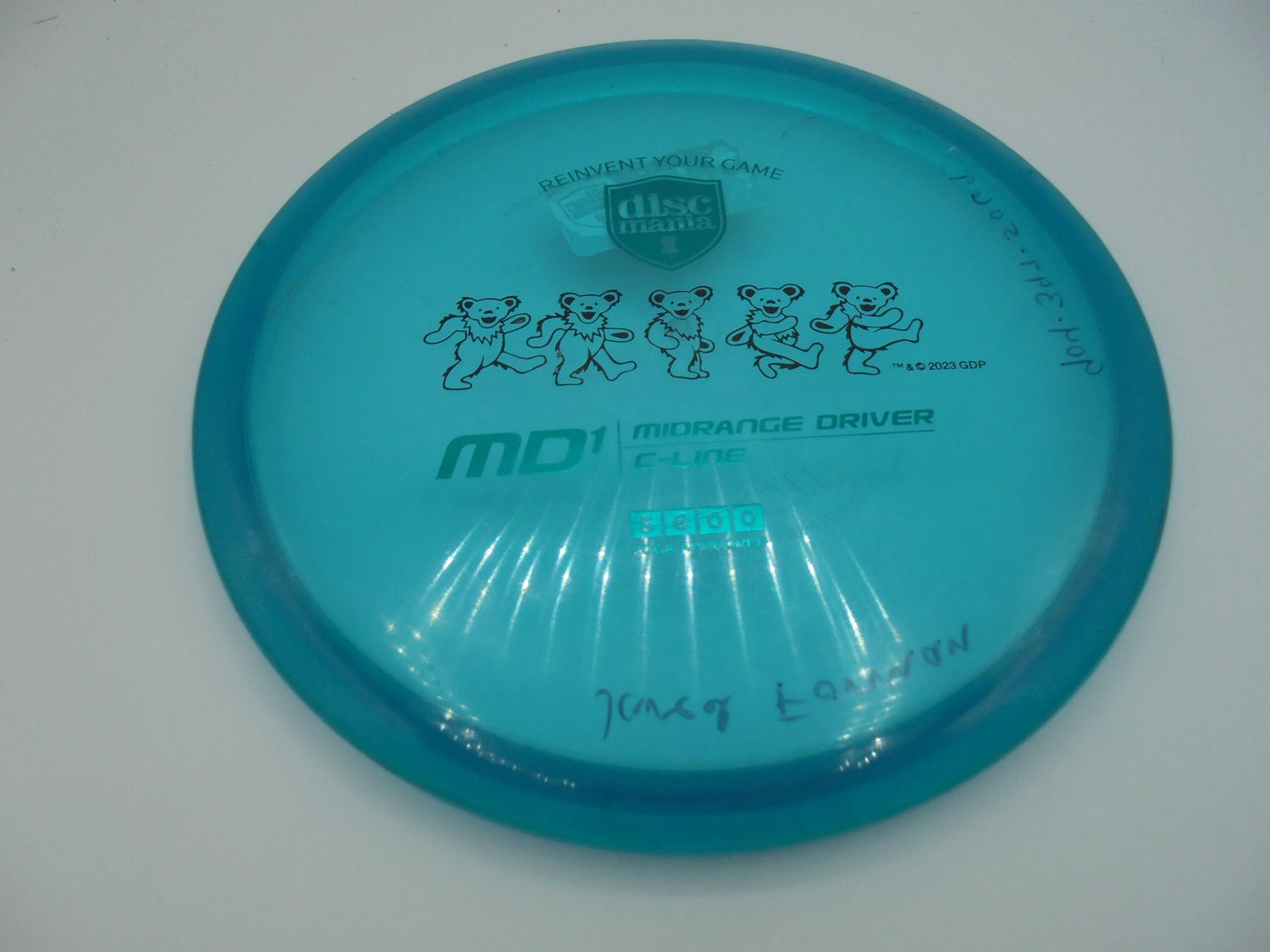 Discmania C-Line MD1 Blue Greatfull Dead Stamp 178g -TF